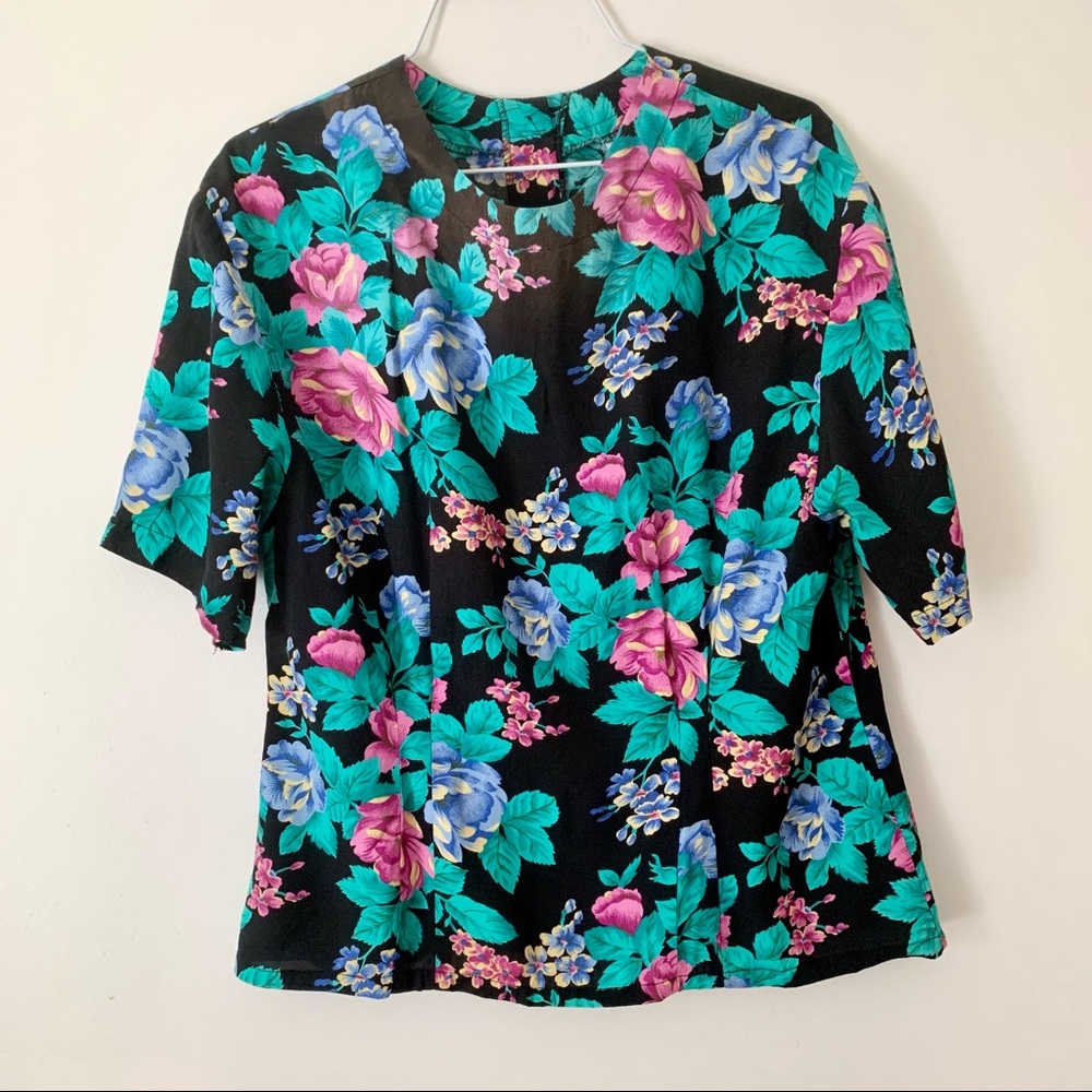 VINTAGE | 80s Floral Shirt